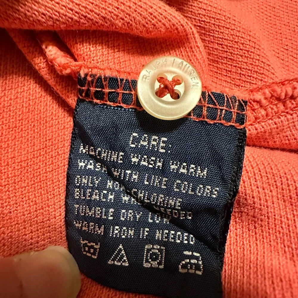 Ralph Lauren boys salmon polo shirt